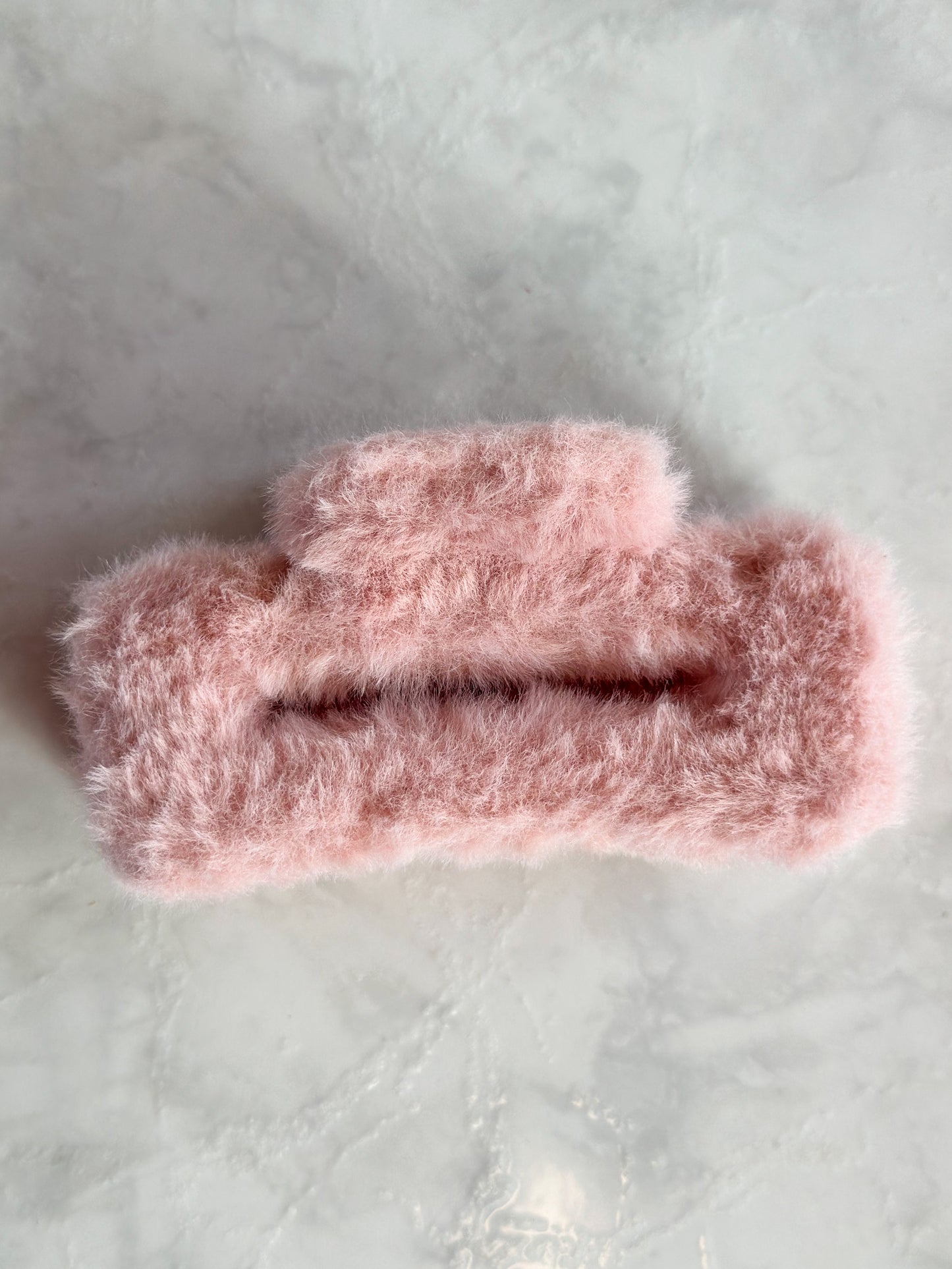 Pinza peluche rosa mediana