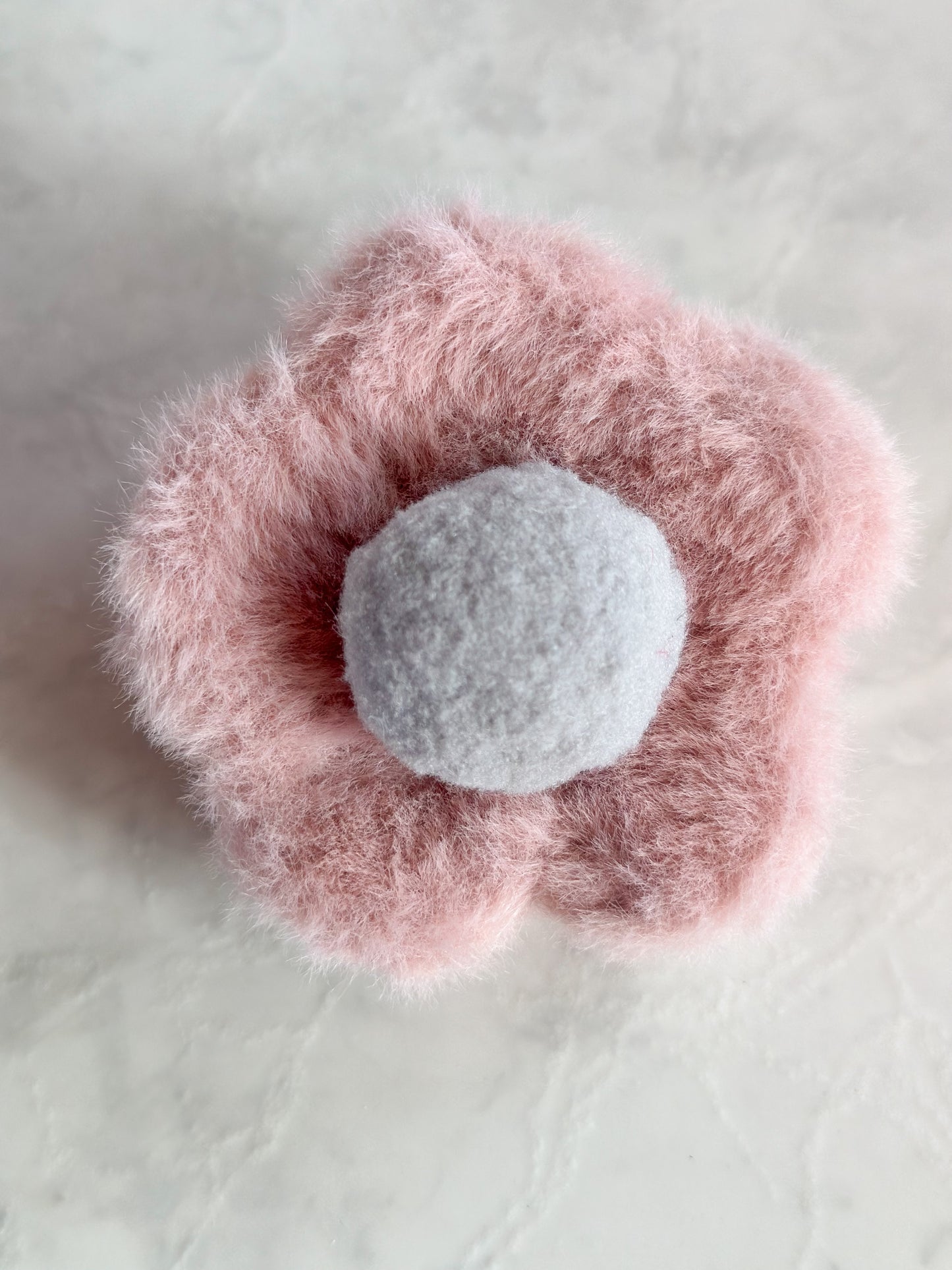 Flor de peluche pinky